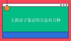 上海亲子鉴定的方法有几种